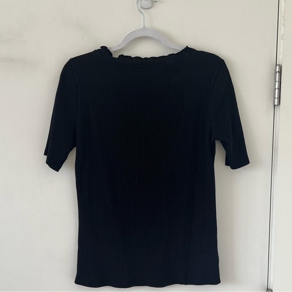 Loft Ribbed Henley Top - Picture 3 of 4